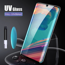 Lamorniea-Protector de pantalla de vidrio UV para Huawei P30 Pro, película de vidrio para Huawei Mate 20 Pro, P20 Pro, P30 Lite, Mate 20 Lite 2024 - compra barato