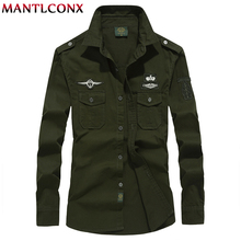 MANTLCONX-Camisas informales para hombre, camisa de manga larga con cuello vuelto, color sólido, 6XL, 2021 2024 - compra barato