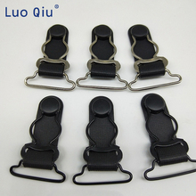 Clip de suspensión de plástico de Metal corsé negro pierna Liga Clip de cinturón ganchos termina medias de puños 50 unids/lote 25mm Luo Qiu 2024 - compra barato