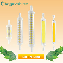 Kaguyahime COB R7s светодиодный светильник 220 в 110 В 78 мм 118 мм 135 мм с регулируемой яркостью светодиодный светильник 2835 SMD лампа Заменить галогенный светильник Точечный светильник R7S лампа 2024 - купить недорого