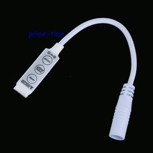 Mini 3 Keys RGB Led Controller Dimmer With DC Female Plug For 3528 5050 RGB LED Strip Free Shipping 2024 - buy cheap