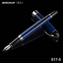 Baoer517 black gold powder fountain pen luxury office gift ink pen 0.5mm & 1.0mm art nib gift pen 2024 - buy cheap