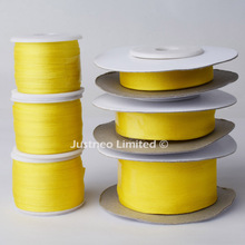 208 Deep Yellow,100% Real Pure Silk Ribbons Embroidery  Handcraft Double Face Taffeta Silk Tape 2/4/7/10/13/25mm,10/30/100m pk 2024 - buy cheap