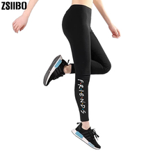 ZSIIBO Friends Print leggings Fashion Push Up Leggings Women Workout Leggings Slim Leggings Women Pants drop shipping 2024 - buy cheap