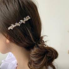 CHIMERA Rhinestone Hair Barrette Clip Fashion Sparkling Hair Jewelry for Women Lady Luxury Handmade Vintage Gray Crystal hairpin 2024 - buy cheap