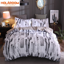 2/3Pcs Duvet Cover Set Polyester Fabric Bedding Set Duvet Cover Quilt Cover Pillowcases EU/AU Size Plain Comforter Bedding Sets 2024 - buy cheap