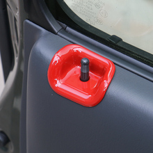 Juego de 2 unids/set de interruptor de bloqueo de puerta de ABS, cubierta de marco decorativo, pegatina de coche adecuada para Suzuki Jimny, accesorios de Interior nuevos 2024 - compra barato