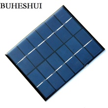 BUHESHUI 2W 6V 330mA Mini Polycrystalline Solar Panel 2Watt 6Vdc Small Resin Solar Cell Module 24pcs/lot Wholesale Free shipping 2024 - купить недорого