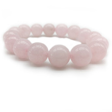 Ethnic 4mm 8mm 10mm Pink Rose Color Quartz Natural Stone Streche Bracelet Elastic Cord Pulserase Jewelry Beads Lovers woman Gift 2024 - buy cheap