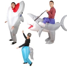 inflatable shark costume for adult, party costume, carnival suit, festival cloth 2024 - buy cheap
