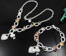 Wholesale fashion jewelry  Set, M925 Silver color Necklace and Bracelet . Nice Jewelry. Good Quality  S154 2024 - buy cheap