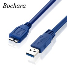 Bochara Micro USB 3,0 кабель для передачи данных USB 3,0 Type A Micro USB 3,0 Мужской фольги + Плетеный экранированный 30 см 60 см 1 м 1,5 м 1,8 м 3 м 2024 - купить недорого