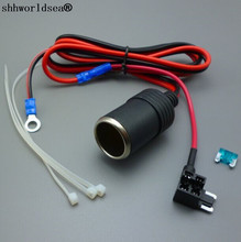 Shhworlsea-enchufe de encendedor de cigarrillos para coche, extensión automática de Micro portafusibles, soporte de grifo de plomo, 1M, 1.5mm2, DC12V, 24V 2024 - compra barato