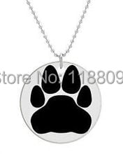 fashion Black Cat Paw tags cheap Custom Dog Tag hot sales paw print dog tags for dogs cheap rescue pets tags  hl80236 2024 - buy cheap