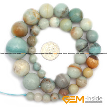 8--20mm Round Mixed Color Amazonite Stone Beads Natural Stone Beads DIY Bead For Jewelry Making Beads Strand 15" Free Shipping 2024 - buy cheap