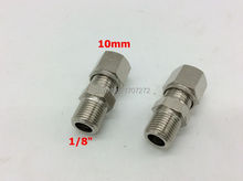 free shipping copper fitting 1/8" x10MM High Quality Double Ferrule Tube Pipe Fittings Threaded Male Connector, brass fitting 2024 - buy cheap
