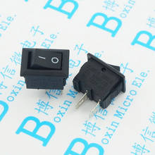 EClyxun 10pcs/lot New Black Push Button Mini Switch 3A-6A 110V 250V KCD1-101 2Pin Snap-in On/Off Rocker Switch 10MM*15MM 2024 - buy cheap
