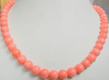 Joyería collar rosa coral 8mm cuentas redondas 18 "AAA 2024 - compra barato