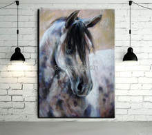 Skills Artist Hand-painted High Quality Horse Oil Painting On Canvas Beautiful Horse Decorative Painting For Living Room 2024 - buy cheap