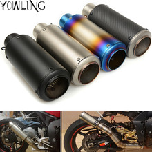 51-61mm Modified Motorcycle Exhaust Pipe Muffler Exhaust Mufflers Carbon Fiber For MT-03 MT-25 MT 03 MT03 MT25 NC700X NC700S 2024 - buy cheap
