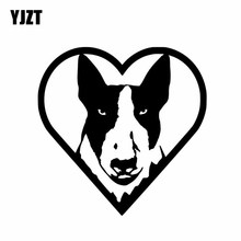 Yjzt adesivo decorativo de vinil para carro 15cm * 15cm estampa de desenho animado cachorro preto/prateado 2024 - compre barato