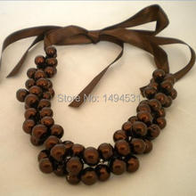 Wholesale Pearl Jewelry Handmade Bridesmaids Wedding Pearl Chocolate Necklace Brides Gifts Special Occasion - XZN150 2024 - buy cheap