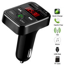 Car Kit Handsfree Wireless Bluetooth-compatible FM Transmitter LCD MP3 Player USB Charger Car Accessories Audio Cable 2024 - buy cheap