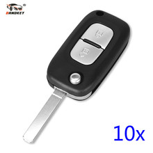 DANDKEY 10x 2 Buttons Folding Remote Key Case Shell For Renault Clio Kangoo Megane Modus Megane Key Auto Blank 2024 - buy cheap