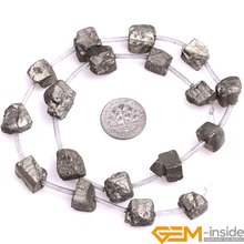 Freefrom Irony Gray Pyrite Beads Natural Pyrite Stone Beads DIY Loose Bead For Jewelry Making Beads Strand 15" Free Shipping 2024 - buy cheap
