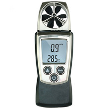 Anemómetro de paleta Digital, medidor de velocidad de aire/temperatura, 410-2 2024 - compra barato