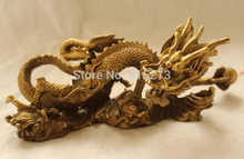 Bi00799 4 "bronze folk chinês esculpido excelente sorte brinquedo realista de dragão estátua 2024 - compre barato