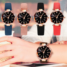 Женские кварцевые часы A40, кварцевые часы из сплава с кожаным ремешком в стиле ретро 2024 - купить недорого