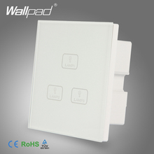 Factory Best Quality Wallpad Modern White Temepred Glass Panel 3 Gang Touch Sensitive Light Switches110-250v AC EU/UK 2024 - buy cheap