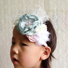 Free Shipping Burned Flower Girl Headband Kids Hair Accessories 2024 - buy cheap