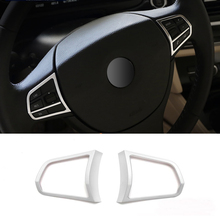 Chrome Steering Wheel Buttons Cover Trim Car Styling Accessories Interior Decoration Sequins for BMW 5 7 series 520 F10 F01 2024 - buy cheap