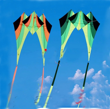 free shipping high quality walking sky delta kite with 15m tails handle line weifang kite flying kiteboard toys aquilone power 2024 - buy cheap