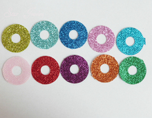 10 cores 24mm rodada glitter Não-tecidos para diy toy olhos claros que você pode escolher a cor (sem os olhos) 2024 - compre barato