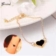 Simple Style Heart Shape 3 Colors Bracelet For Women Wedding Jewelry Accessories Wholesale Bangles Bijoux 2024 - buy cheap