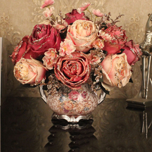Европейская полимерная ваза, украшения, поделки, украшение, искусственный цветок для клуба, домашняя гостиная, настольный горшок, цветочные фигурки 2024 - купить недорого