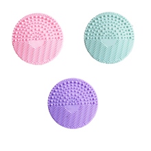 1pcs Silicone Makeup Brush Cleansing Pad Palette Washing Scrubber Clean Mat Cosmetic Cleaner Tools 4 Color 2024 - buy cheap