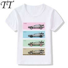 Camisetas de diseño "Back to the Future" Delorean x 4 para niños, ropa informal para niños y niñas, camisetas geniales para niños pequeños, ooo2260, 2018 2024 - compra barato