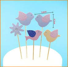 1set Bird Happy Birthday Cupcake Cake Topper Cake Flags Baby Shower Birthday Party Decoration Cake Baking Party Supplies 2024 - buy cheap