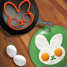 Molde de silicone para omelete, forma de silicone para o café da manhã, coelho frito, panqueca, utensílios de cozinha para crianças 2024 - compre barato