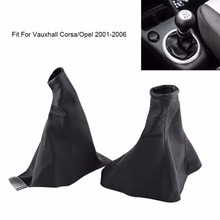 Funda de cuero PU para palanca de cambios de coche, cubierta antipolvo para Vauxhall Opel 01-06, Corsa B 93-00, 2 uds. 2024 - compra barato