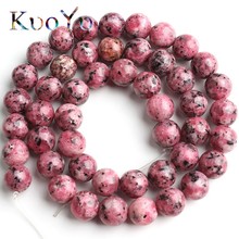 Natural Red Spot Stone Beads Round Loose Spacer Beads 15''Strand 6/8/10/12mm For Jewelry Making DIY Bracelets Necklace 2024 - buy cheap