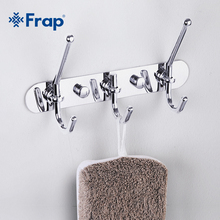 Frap Zinc alloy Chrome-plated Clothes Hook Fixed Bathroom Towel Hanger F201-3 2024 - buy cheap