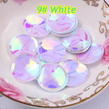200pcs/lot Large Round Sequins 20mm Cup PVC With 2 Side Holes DIY Costume Decoration Golden White Confetti 2024 - buy cheap