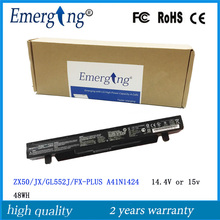 14.4V 48WH Original  New Laptop Battery A41n1424 for ASUS FX-PRO PLUS GL552JX ZX50 ZX50J A41N1424 GL552 GL552J GL552JX ZX50 ZX50 2024 - buy cheap