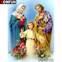 HOMFUN Full Square/Round Drill 5D DIY Diamond Painting "Religious figure" Embroidery Cross Stitch 3D Home Decor Gift A12035 2024 - buy cheap