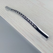 Современная ручка для мебели из хрустального стекла, 160 мм, ручка для ящика, шкаф, кухонные шкафы, ручка для раздвижных дверей шкафа 2024 - купить недорого